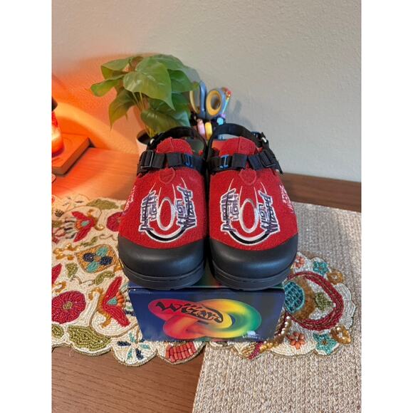 Bedrock x High Wizard Stone Wizard Mountain Clog Leather Suede Hidden Red Sandal main image 9